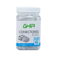 Plug rj45 cat6 ghia utp 100 pzas