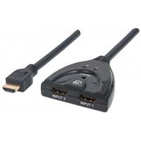 [207416] Switch hub hdmi manhattan de 2 pue