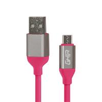 [GAC-194P] Cable micro usb ghia 1m color rosa