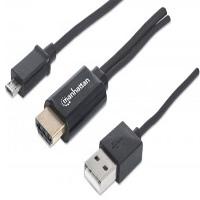 [151498] Cable mhl manhattan micro usb a hd